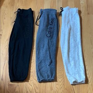 3 Pairs of Calvin Klein Sweats